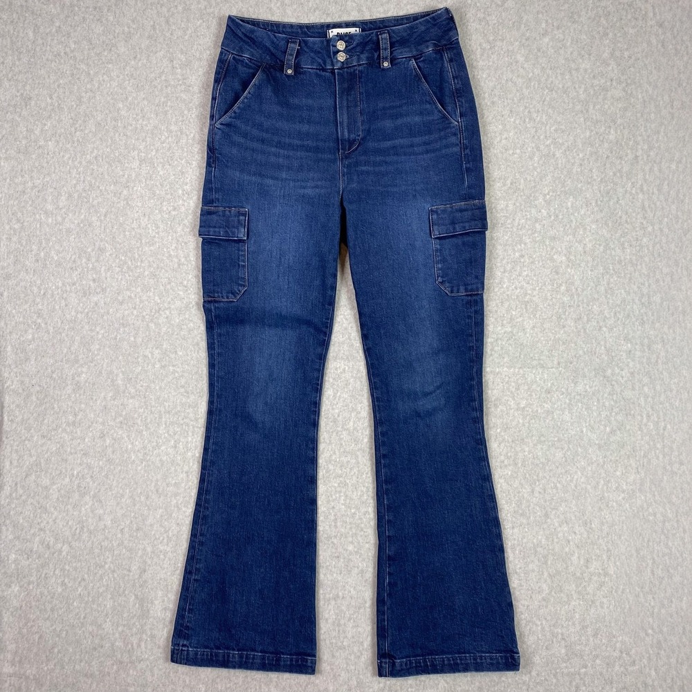 Paige Jeans Womens 28‎ Gracie Lou Dion 32" High Rise Cargo Flare